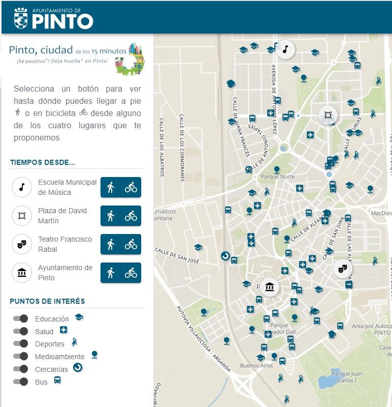 Pinto, Ciudad de los 15 minutos (https://www.ayto-